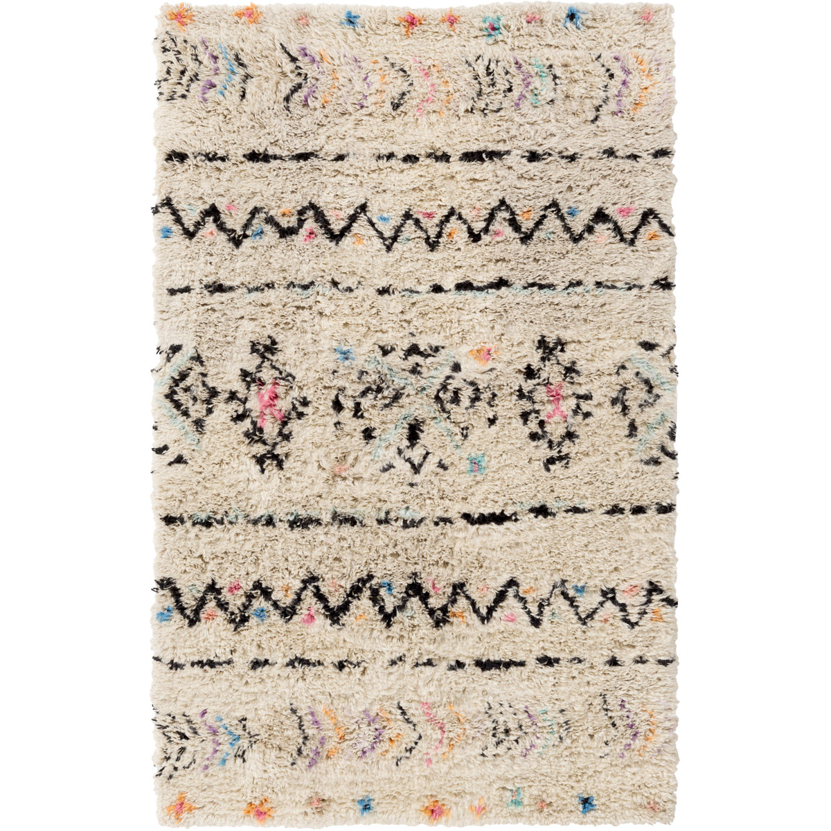 Surya RID3003-69 Riad 108 X 72 inch Ivory Rug in 6 X 9, Rectangle