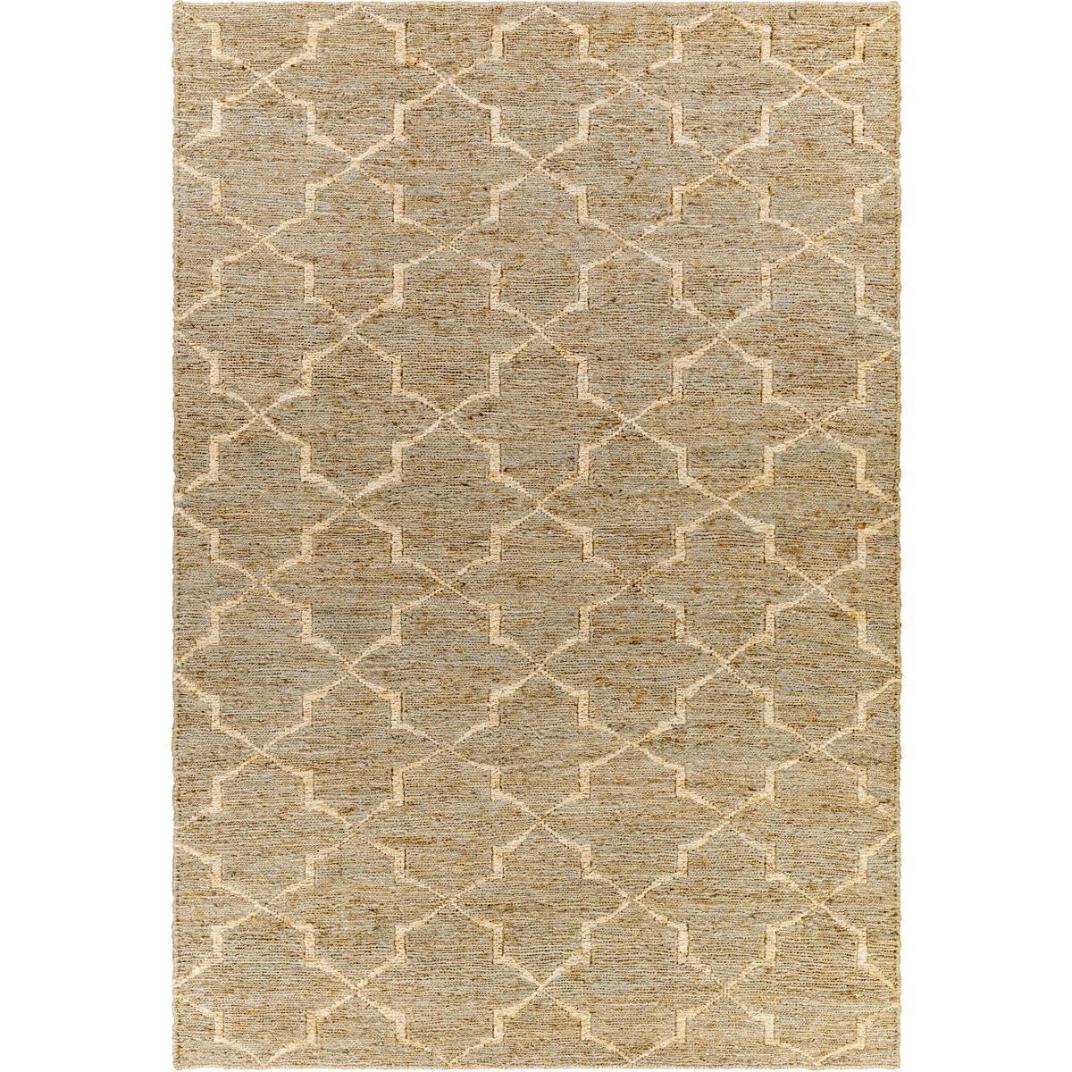 RIH2304-23 2 x 3 ft. Riah Rectangle Area Rug, Medium Gray, Taupe & Beige