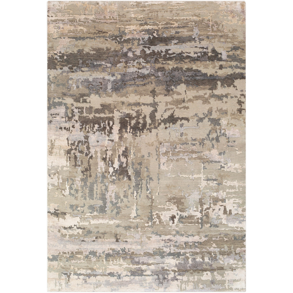 Decovio 12330-LG Mineola 36 X 24 inch Light Gray Rug, Rectangle