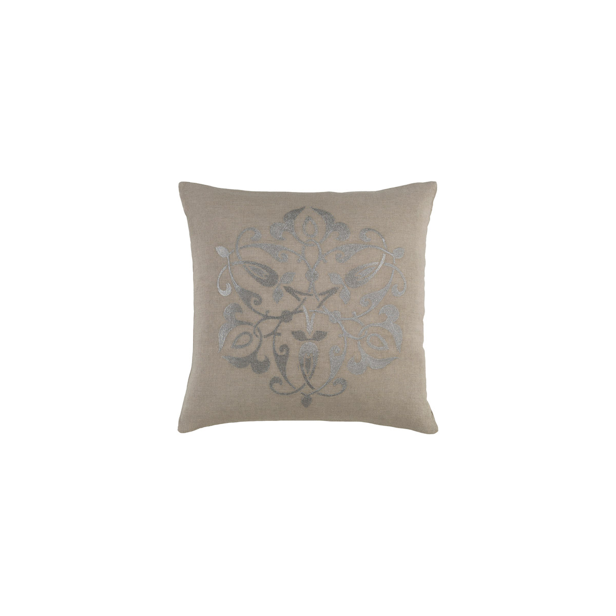 Surya RV001-1818P Ravati 18 X 18 inch Silver and Light Gray Throw Pillow