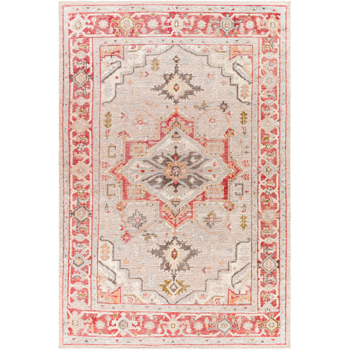 Surya RVE2306-23 Revere 36 X 24 inch Brick Red Rug in 2 x 3, Rectangle