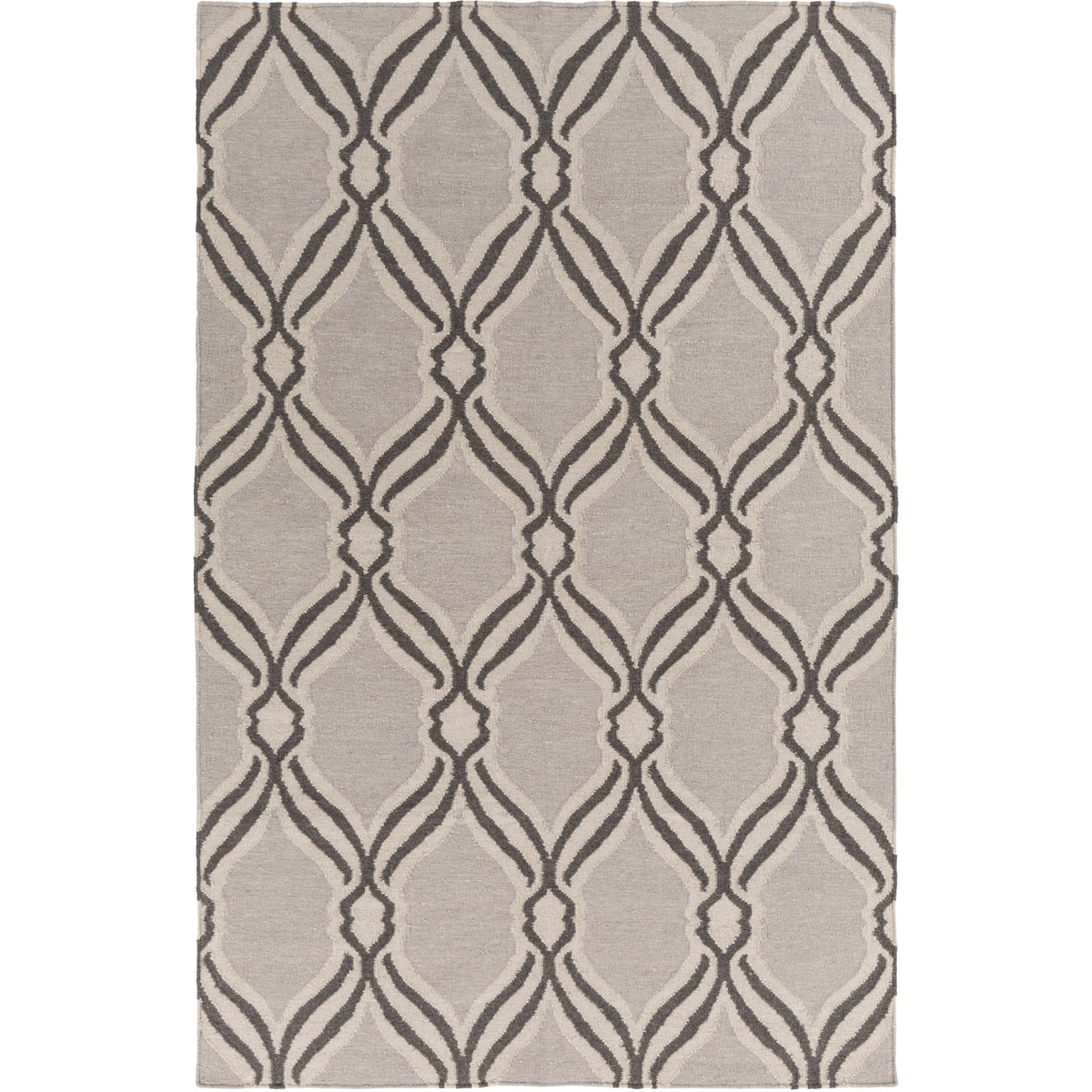 Surya RVT5007-576 Rivington 90 X 60 inch Gray and Gray Area Rug, Wool and Cotton