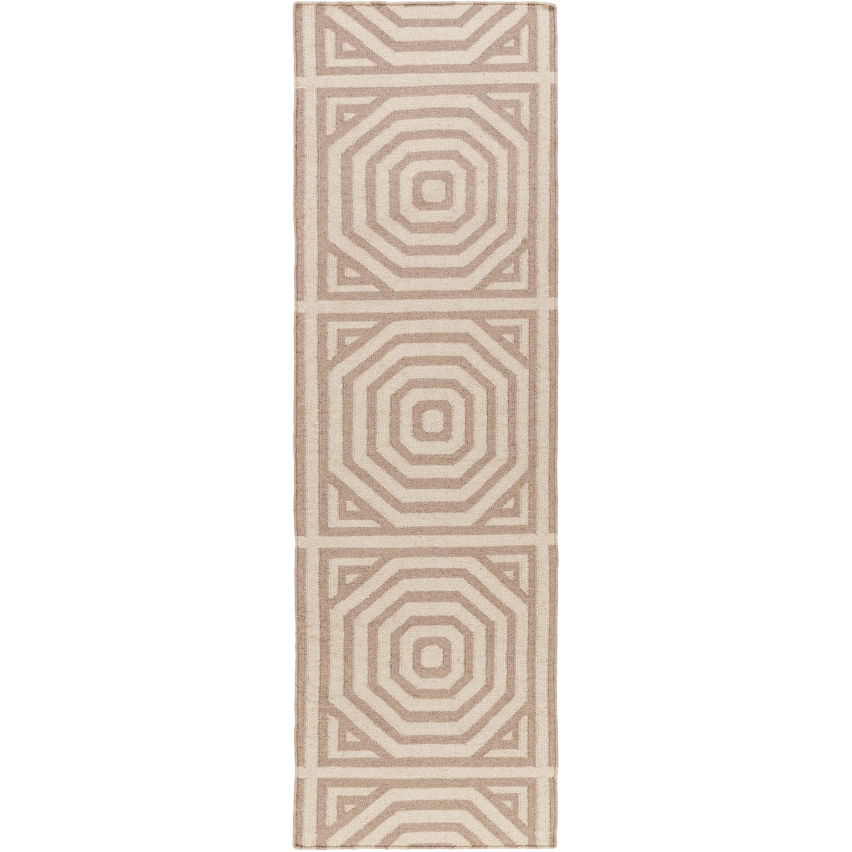 Surya RVT5011-268 Rivington 96 X 30 inch Neutral and Neutral Runner, Wool and Cotton