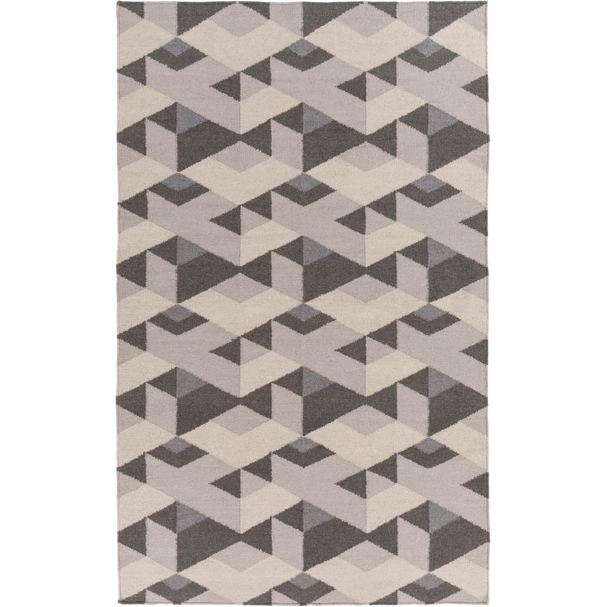 Surya RVT5017-810 Rivington 120 X 96 inch Gray and Gray Area Rug, Wool and Cotton