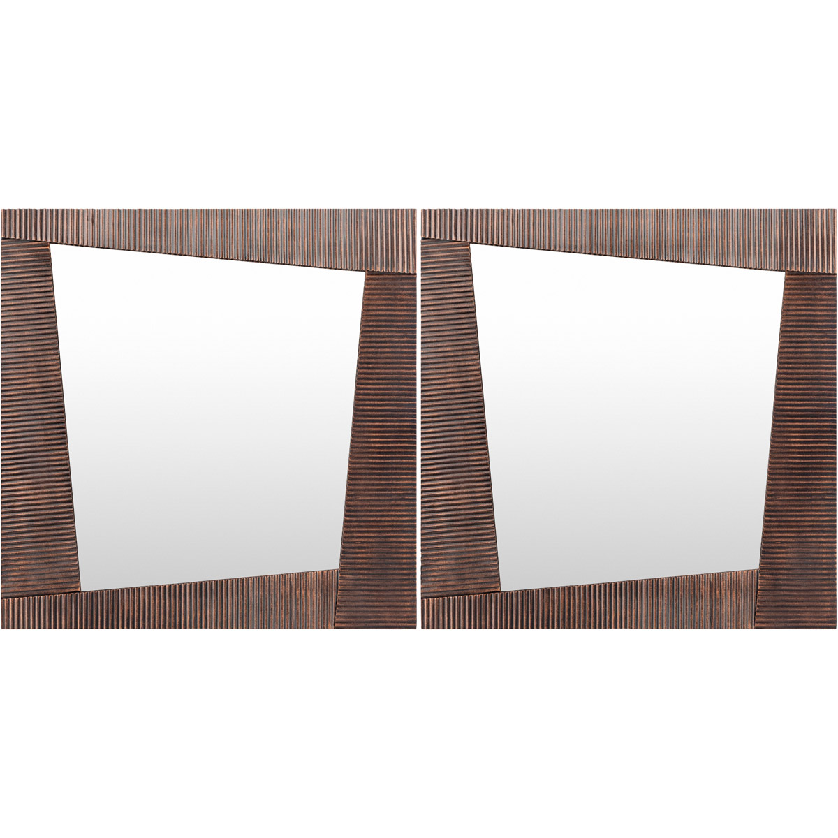 RVZ002-SET 19 x 19 & 19 x 19 in. Rendevouz Mirror, Black