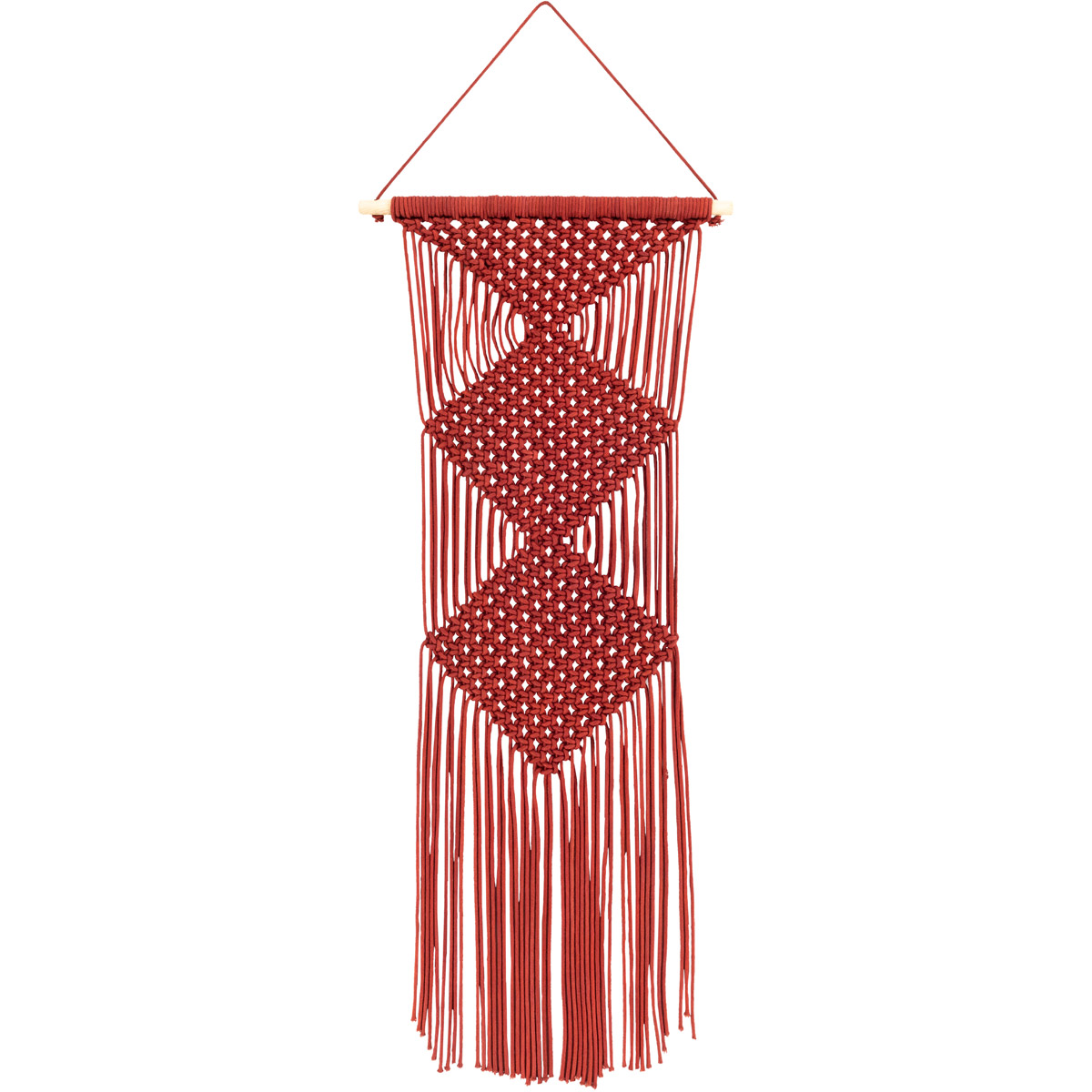 Surya RZA1003-4014 Azra Burgundy Wall Hanging, Rectangle