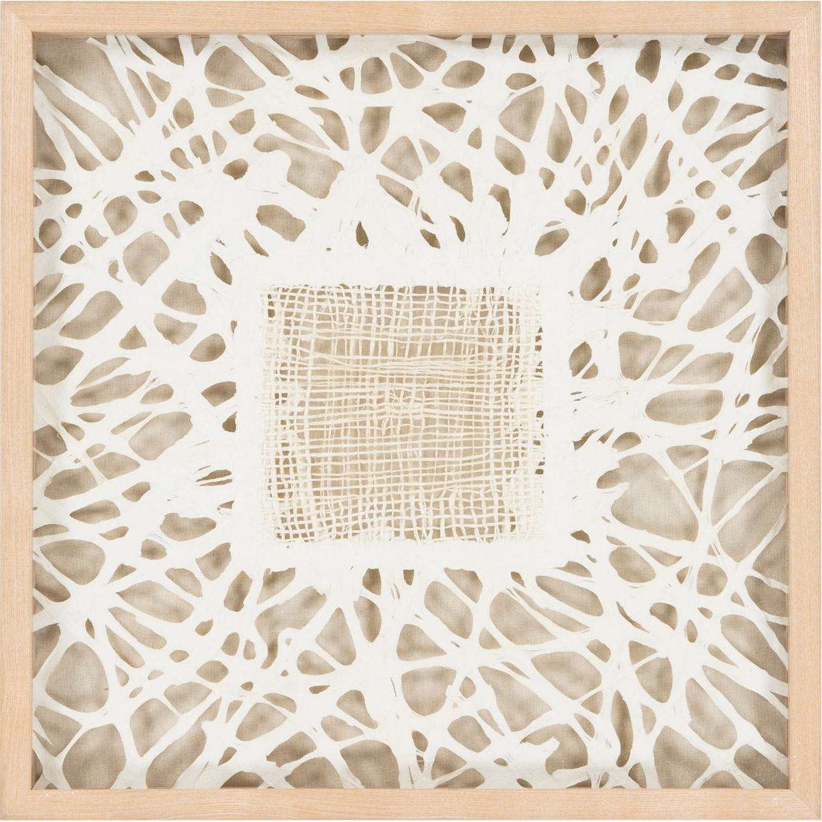 Surya SAN1002-2424 Sanctity Taupe Wall Art, Square