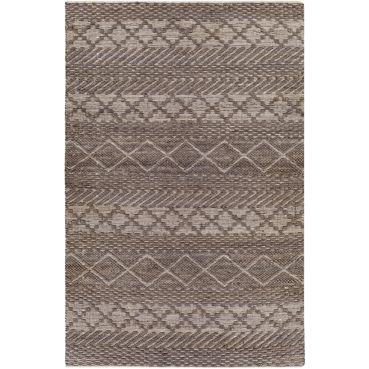 SBB2305-576 5 ft. x 7 ft. 6 in. Santa Barbara SBB-2305 Rectangular Area Rug, Medium Gray & Beige