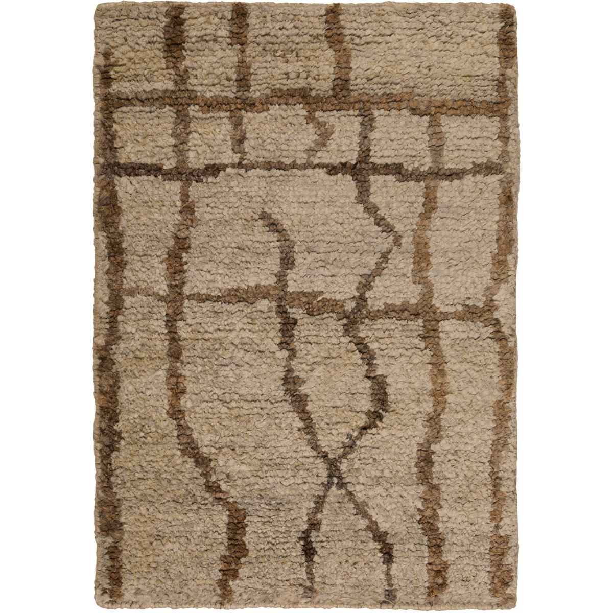 Surya SCR5139-23 Scarborough 36 X 24 inch Khaki, Dark Brown, Black Rug