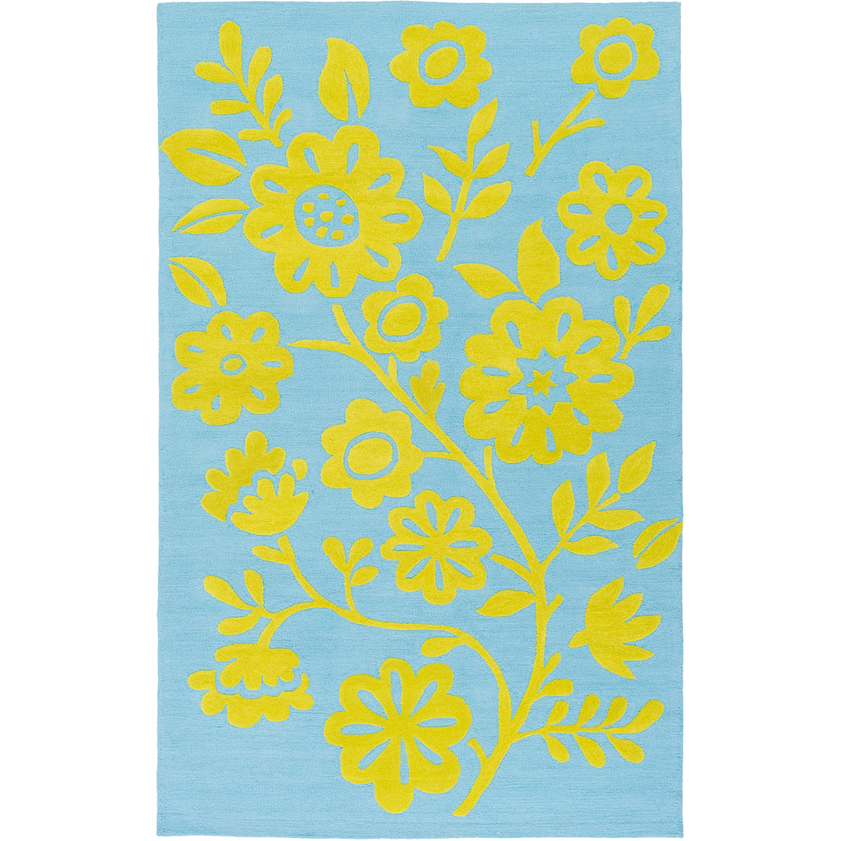Surya SDD4008-23 Skidaddle 36 X 24 inch Green and Blue Area Rug, Poly Acrylic