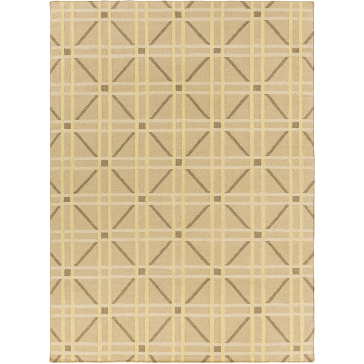 Surya SFM800723 Sheffield Market 36 X 24 inch Dark Brown Bright Yellow Butter Khaki Rug