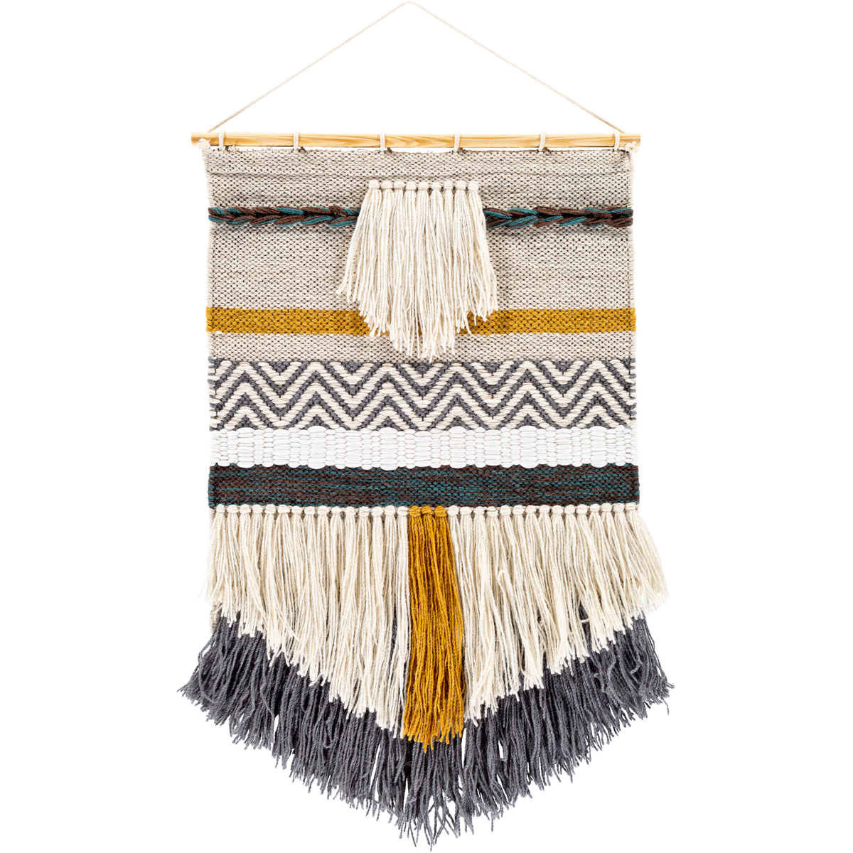 SFU1001-2032 32 x 20 in. Saiful Hand Woven Wall Hanging - Multi Color