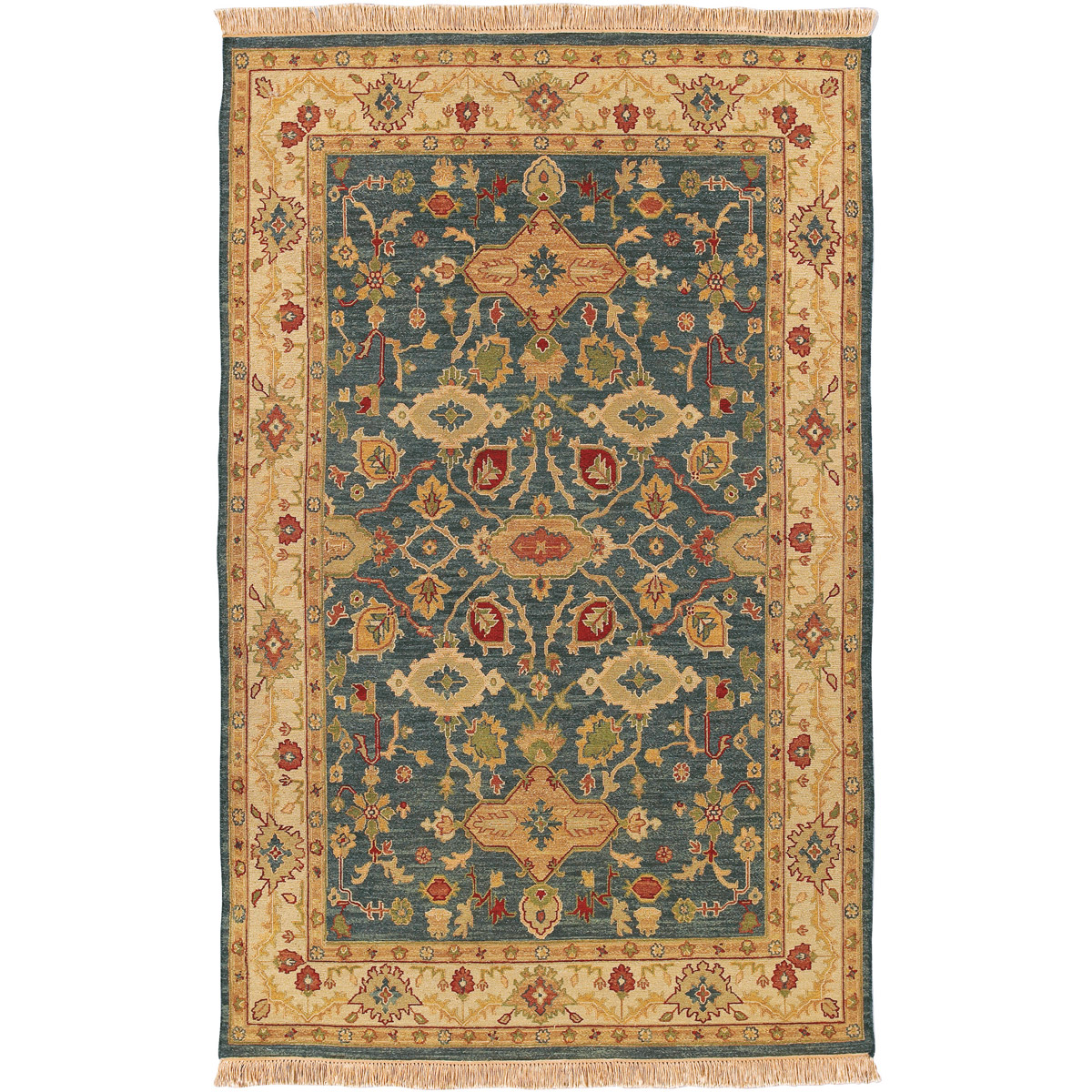 Surya SMK51-1014 Soumek 168 X 120 inch Deep Teal Rug in 10 x 14, Rectangle