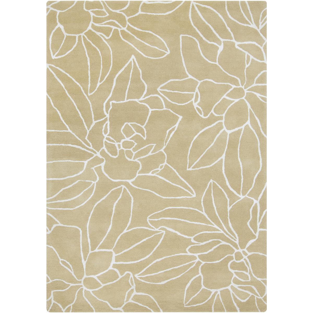 Surya SND4522-3353 Sanderson 63 X 39 inch Tan/Light Beige Handmade Rug