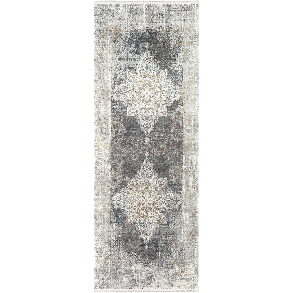 Surya SOR2305-38 Solar 96 X 36 inch Black Rug in 3 x 8, Runner