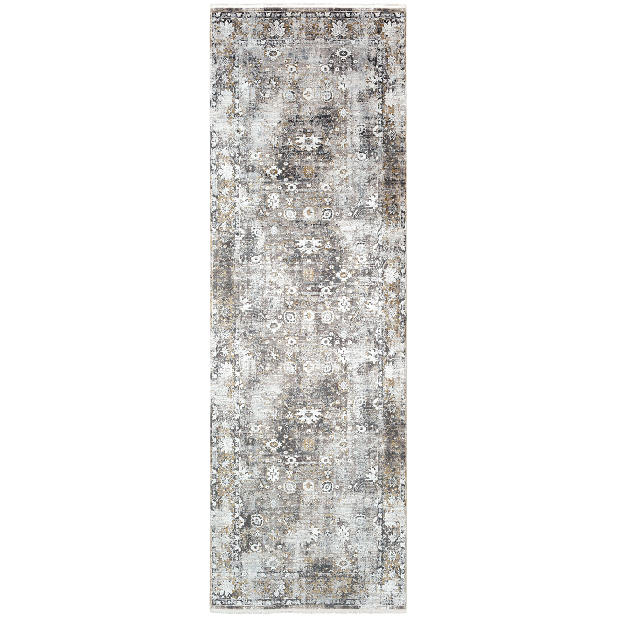 Surya SOR2308-3910 Solar 118 X 36 inch Black Rug in 3 x 10, Runner