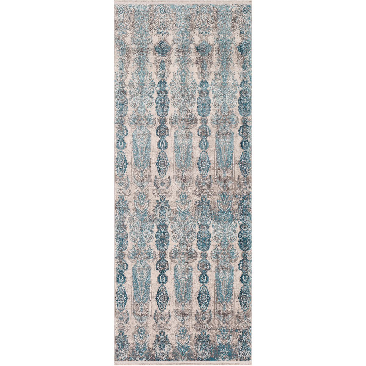 SOR2312-38 3 x 8 ft. Solar Rectangular Machine Wooven Rug, Multi Color