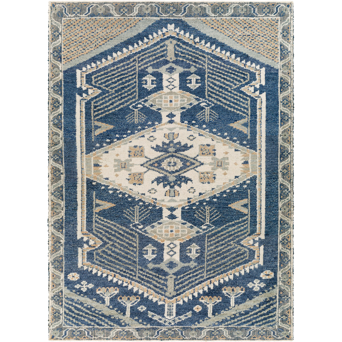 Surya STM2300-1215 St Moritz 180 X 144 inch Blue Rug in 12 x 15, Rectangle