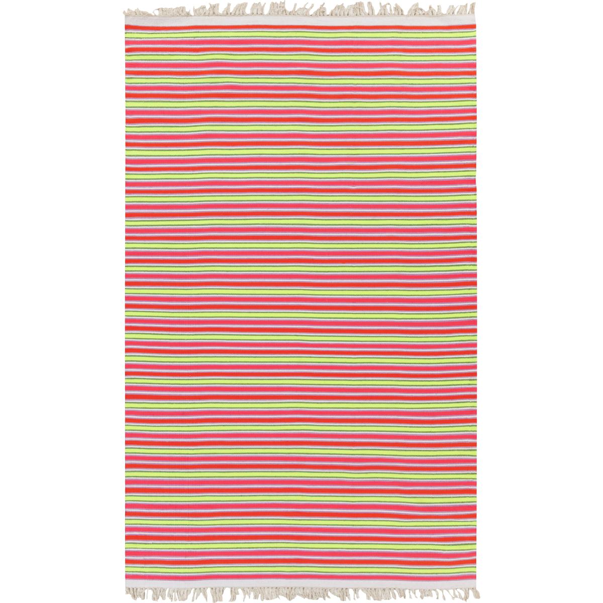 Surya STP900123 Steps 36 X 24 inch Bright Pink Bright Orange Ivory Rug