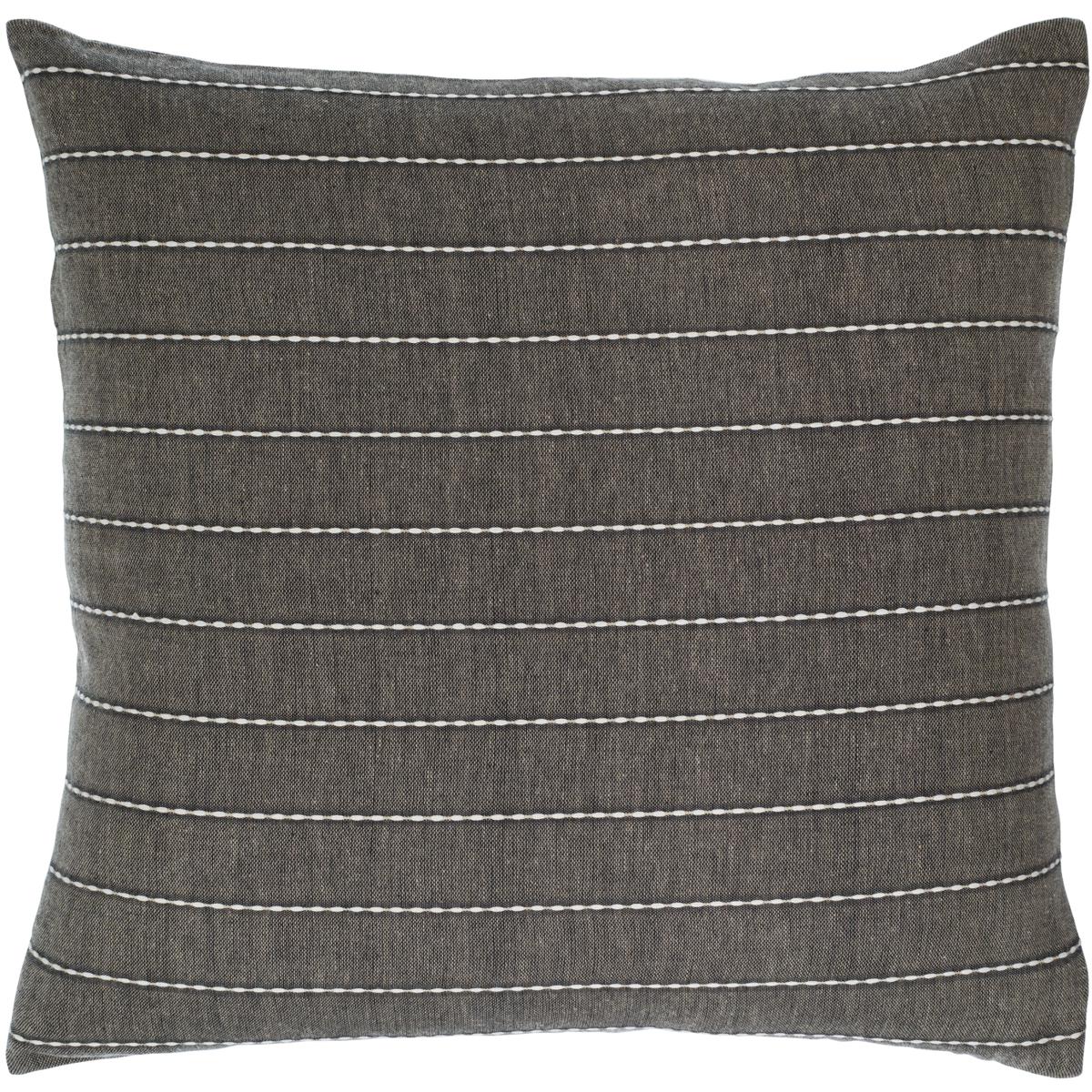 Surya STS0022222P Suits 22 X 22 inch EggplantSteel GreyDark GreyPale Slate Accent Pillow