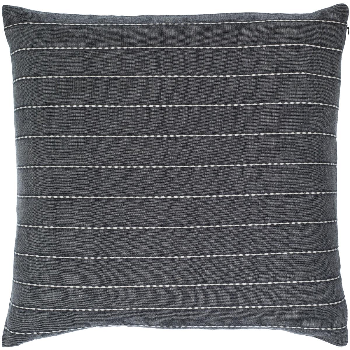 Surya STS003-2020P Suits 20 X 20 inch Steel Grey/Slate Blue/Silver Accent Pillow