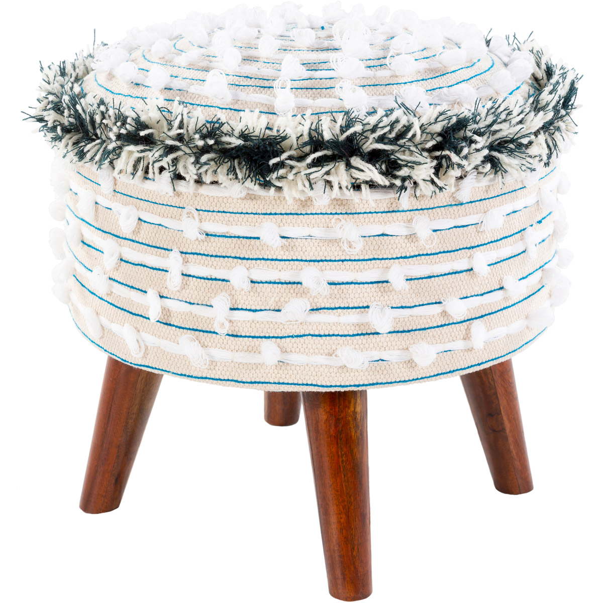 SWN-001 Snow Hand Woven Furniture Stool, Multi Color