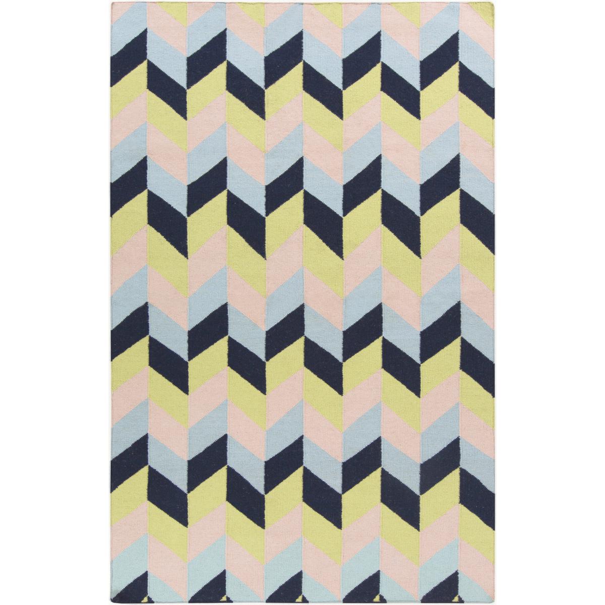 Surya TAL100023 Talitha 36 X 24 inch Lime Navy Pale Pink Ice Blue Rug