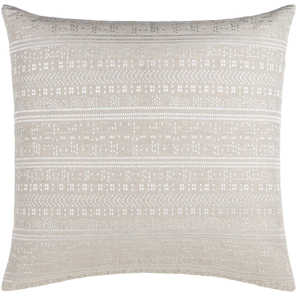Surya THE002-1818P Theodore 18 X 18 inch Beige/Off-White Accent Pillow