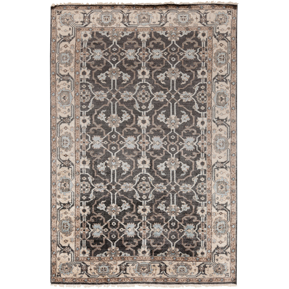 Surya THO3000-1215 Theodora 180 X 144 inch Black Rug in 12 x 15, Rectangle