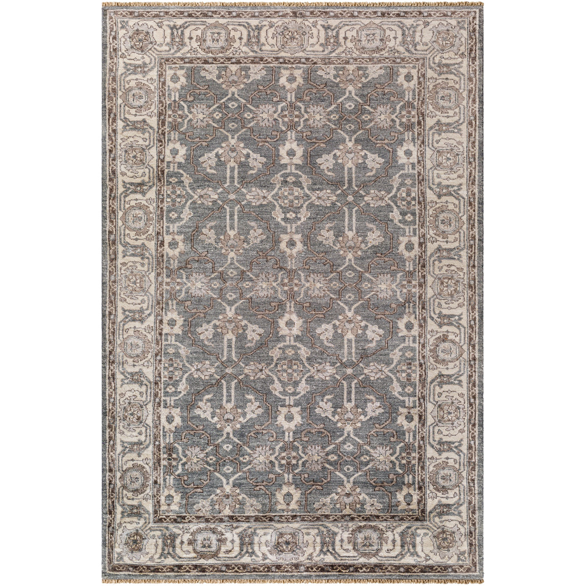 Surya THO3001-1215 Theodora 180 X 144 inch Medium Gray Rug in 12 x 15, Rectangle