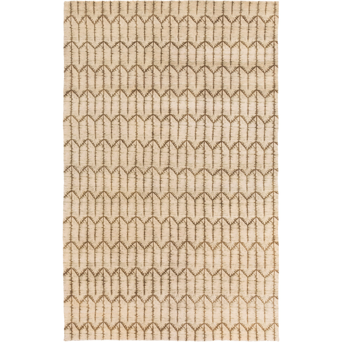Surya THP1000-23 Thompson 36 X 24 inch Neutral and Brown Area Rug, Wool