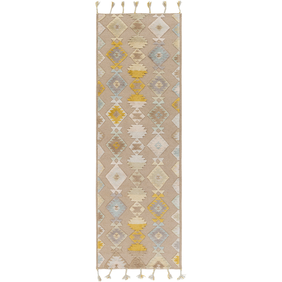 Surya TLL3000-23 Tallo 36 X 24 inch Gray and Neutral Area Rug, Wool and Cotton