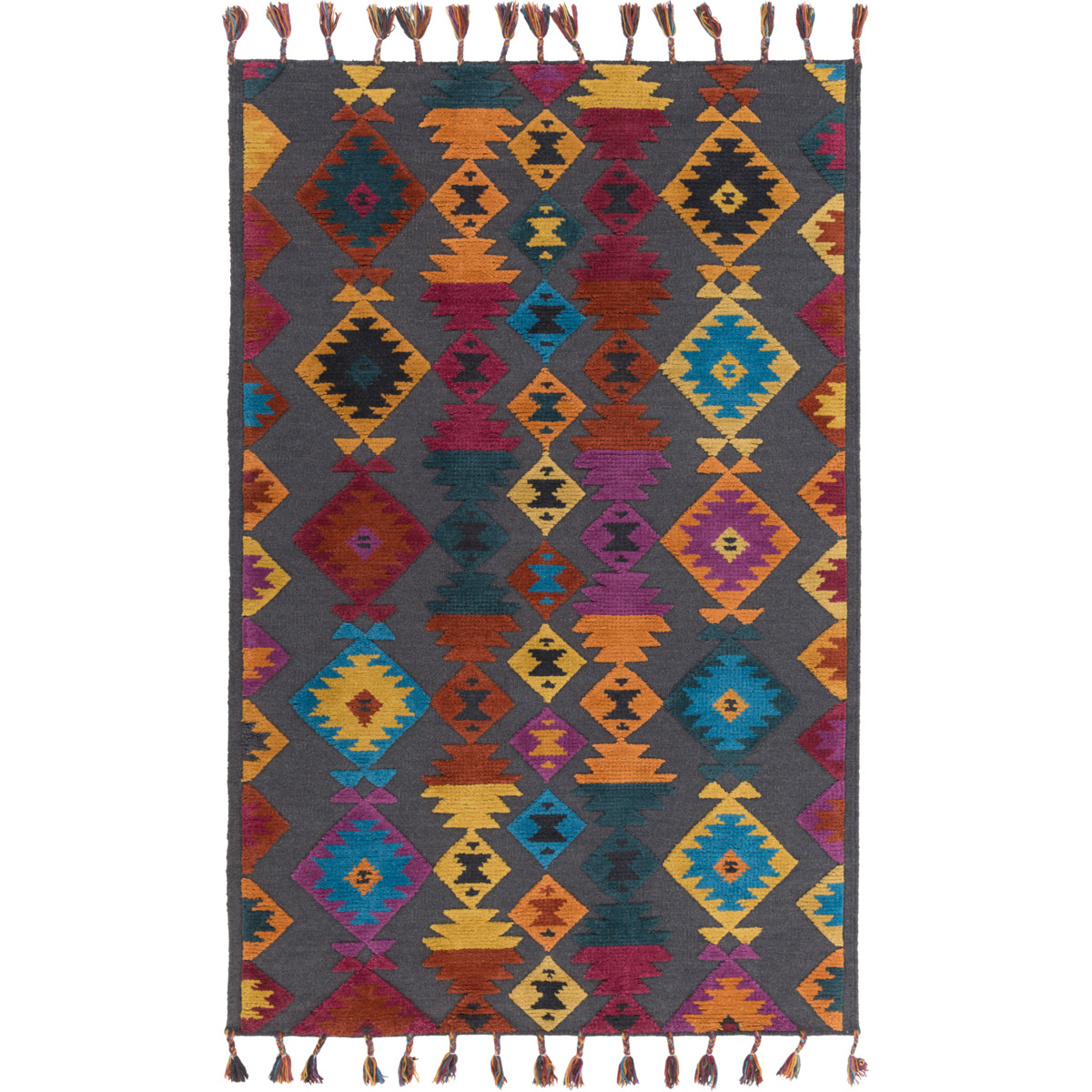 Surya TLL3001-810 Tallo 120 X 96 inch Blue and Pink Area Rug, Wool and Cotton