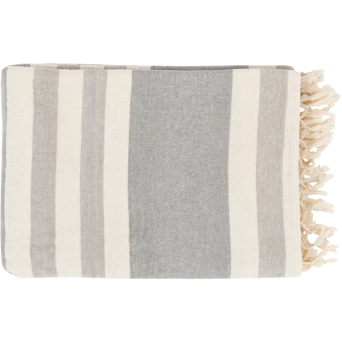 Surya TOY7004-5070 Troy 70 X 50 inch Slate Throw, Rectangle