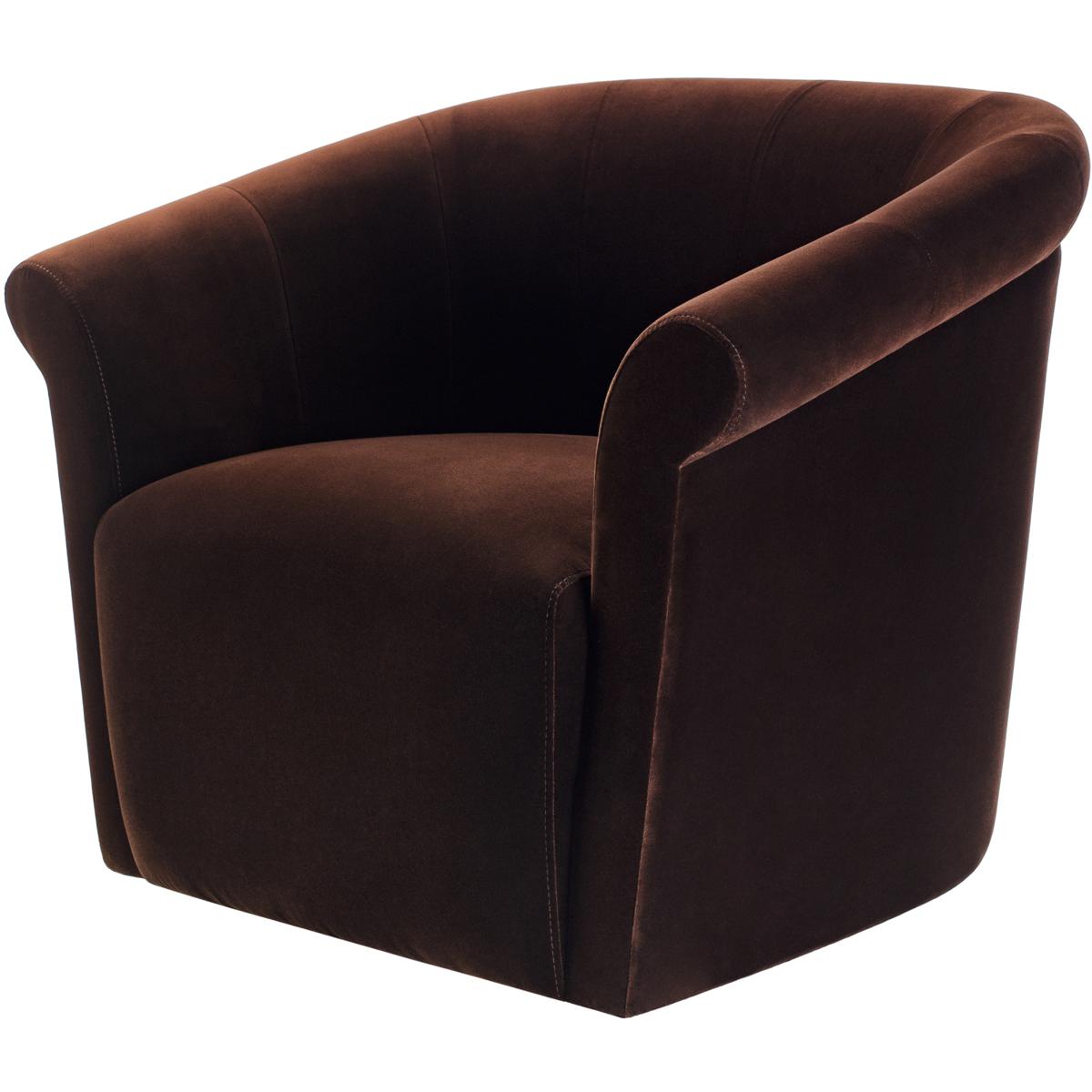 Surya TRE003 Trumpet Metallic  Silver Swivel Chair
