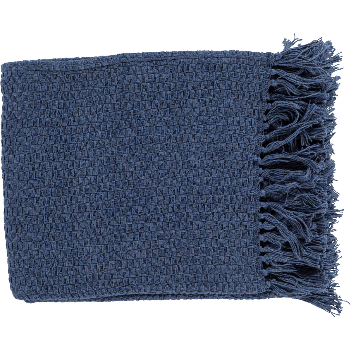 Surya TSS4005-5060 Tressa 60 X 50 inch Navy Throw, Rectangle