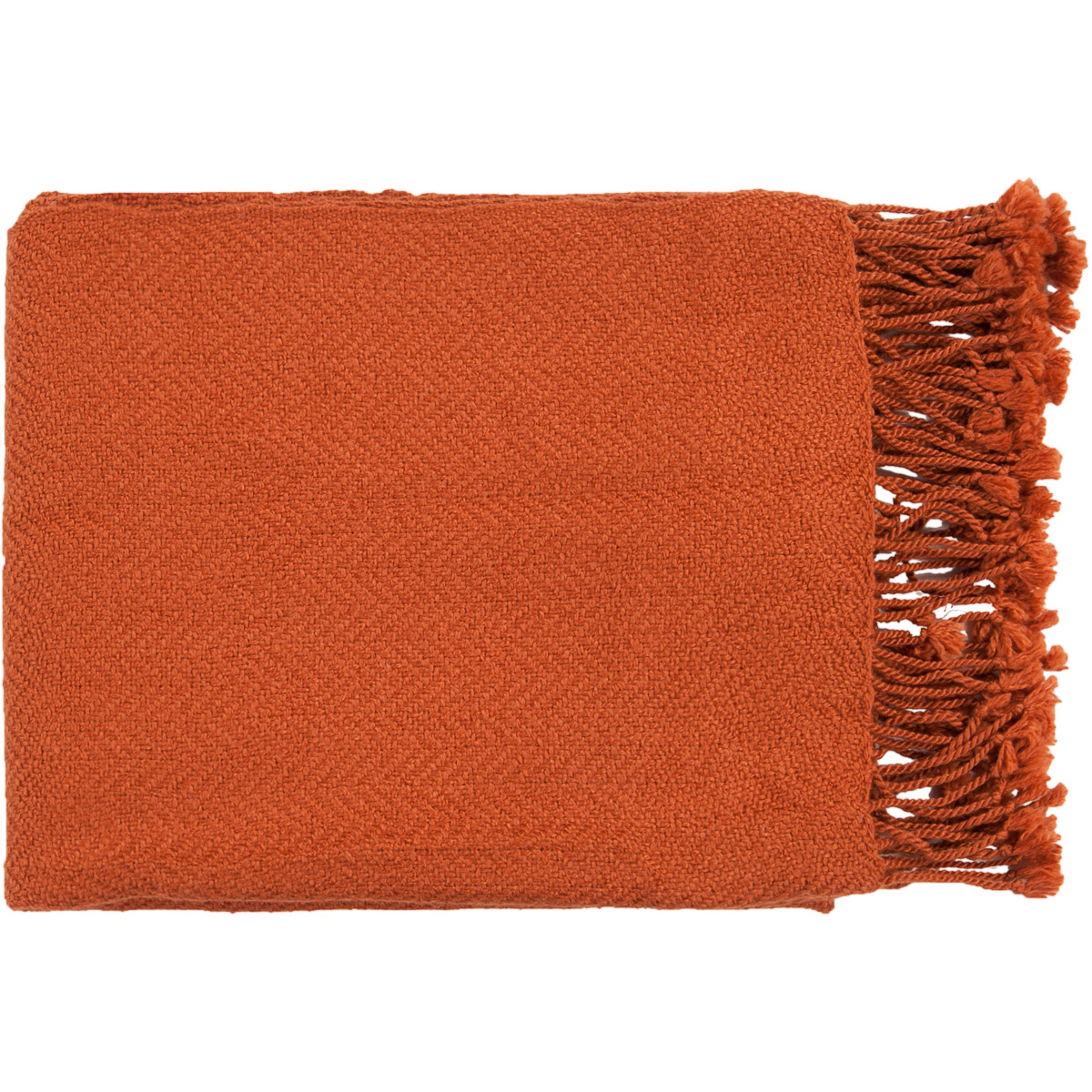 Surya TUR8403-5060 Turner 60 X 50 inch Brick Red Throw, Rectangle