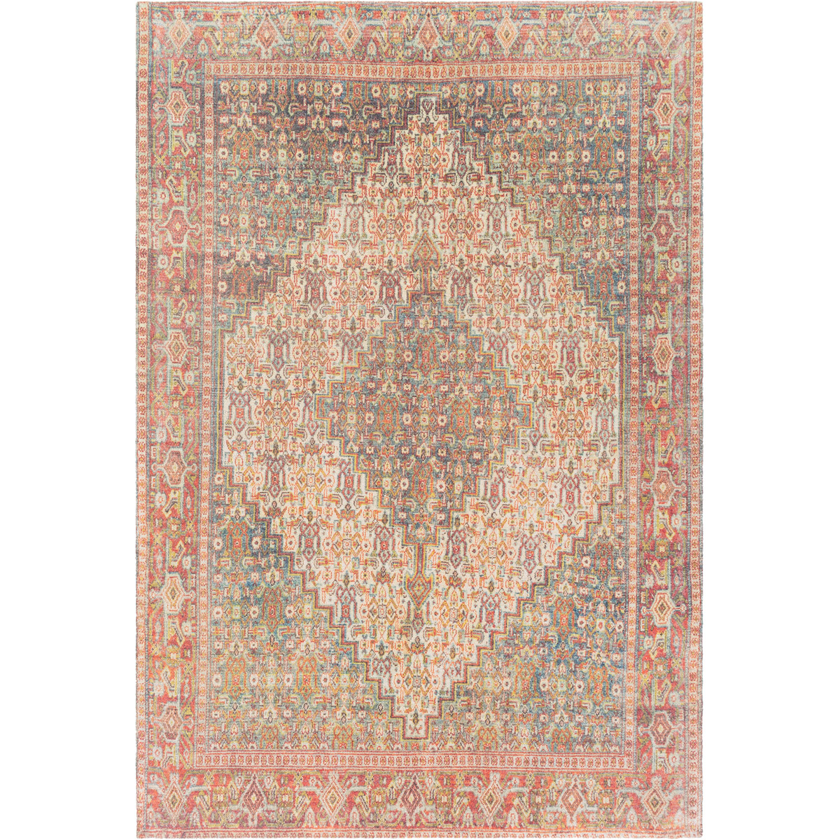 Surya UNQ2310-264 Unique 48 X 30 inch Brick Red Rug in 2 x 4, Rectangle