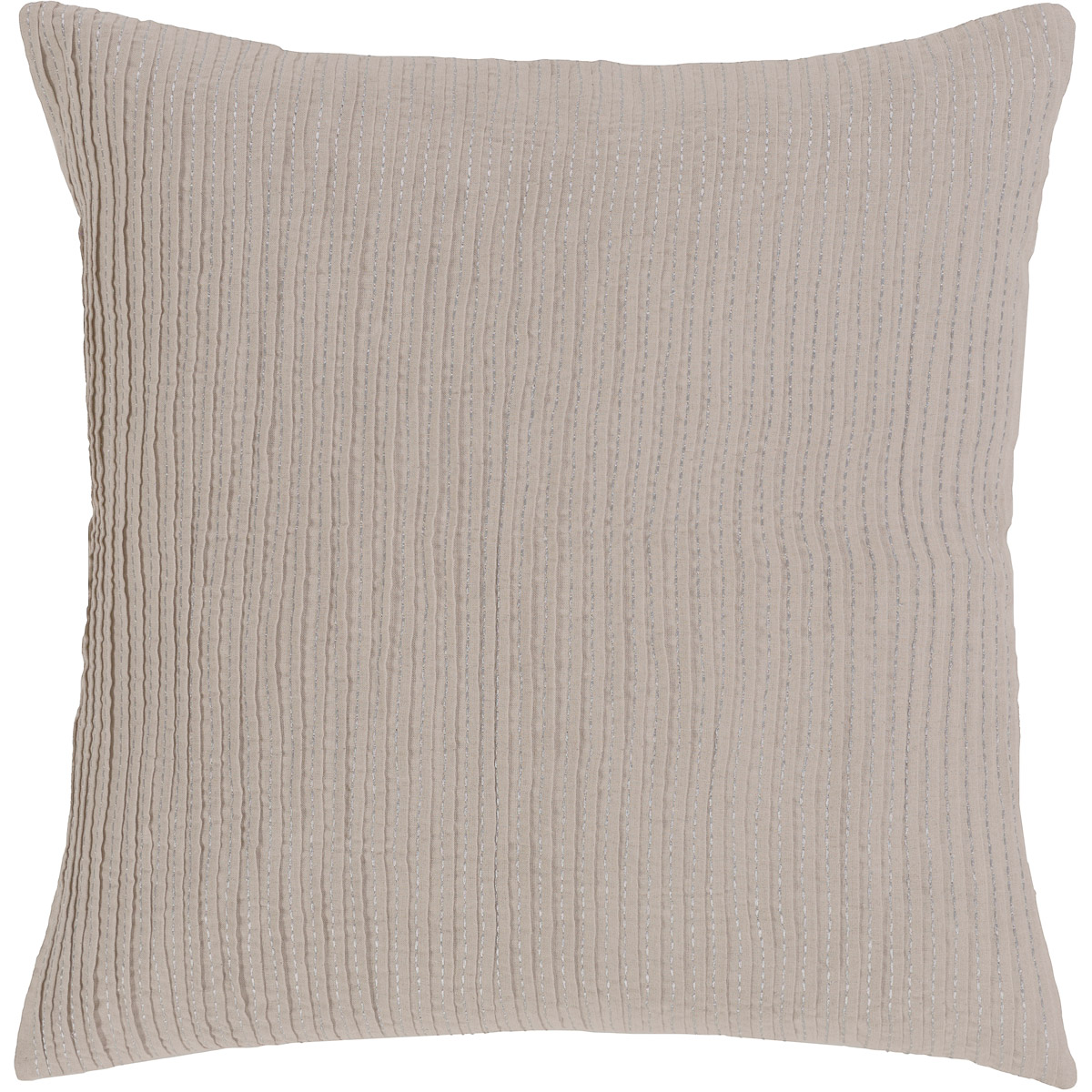 Surya UPT8000KS Upton 36 X 20 inch Light Gray Metallic  Silver King Sham