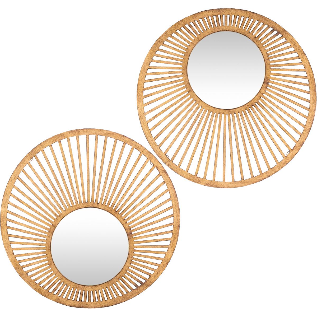 VIS001-SET 20 x 20 & 20 x 20 in. Vision Mirror, Gold