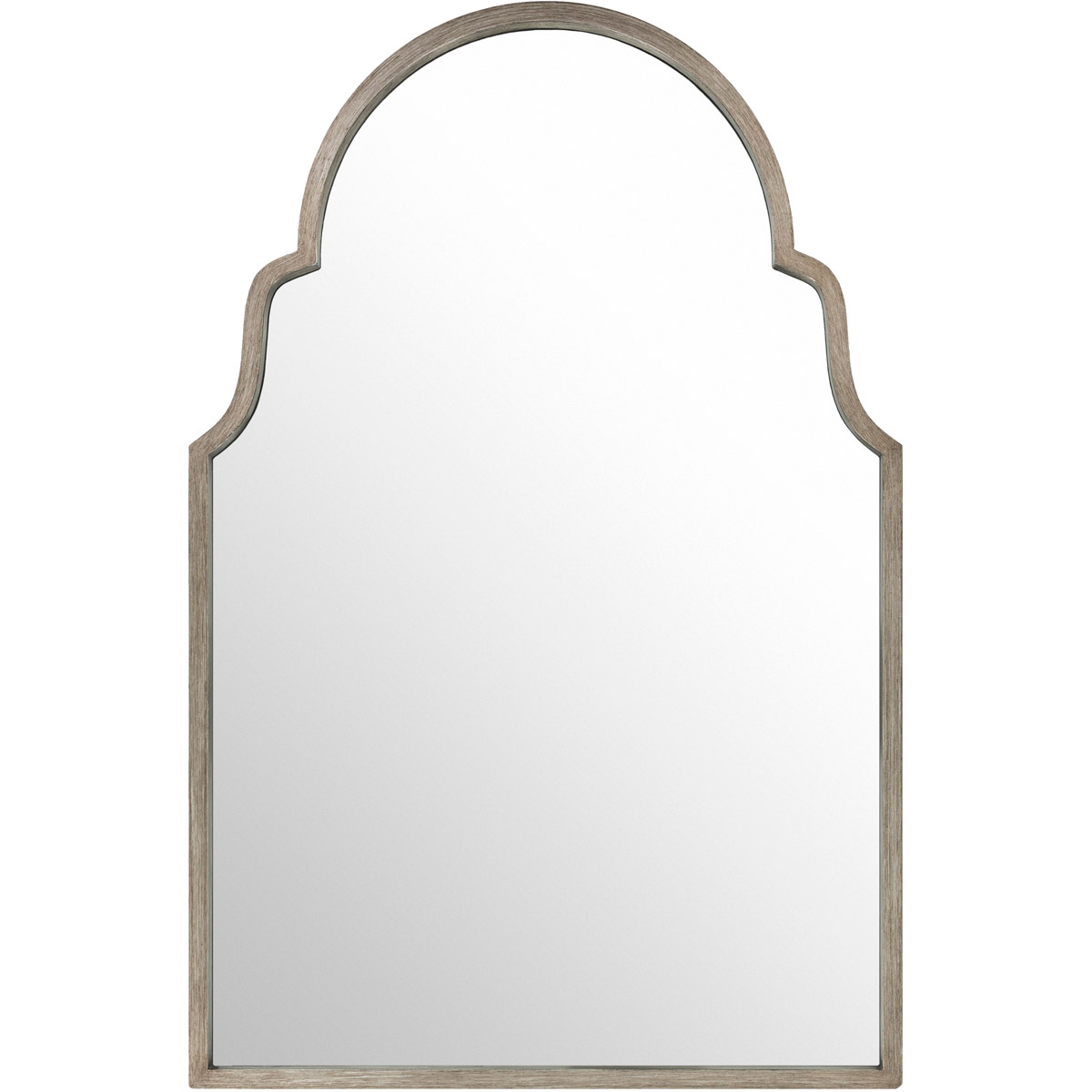 41ELIZABETH 56168S Hamilton 40 X 30 inch Silver Mirror ArchCrowned Top