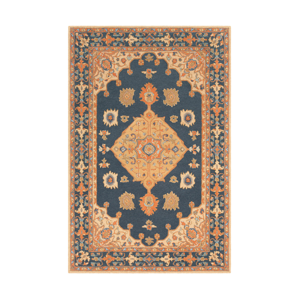 Surya VVA100123 Viva 36 X 24 inch NavyKhakiBurnt OrangeCamelSage Rugs Rectangle