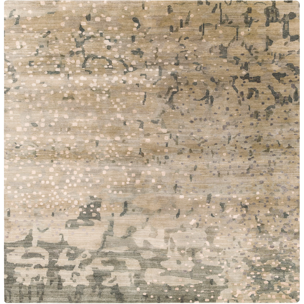 Surya WAT5011-10SQ Watercolor 120 X 120 inch Black Rug in 10 Ft Square, Square