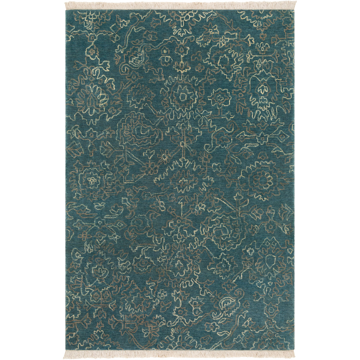 41ELIZABETH 58072N Wade 72 X 48 inch Dark Blue Rug Rectangle