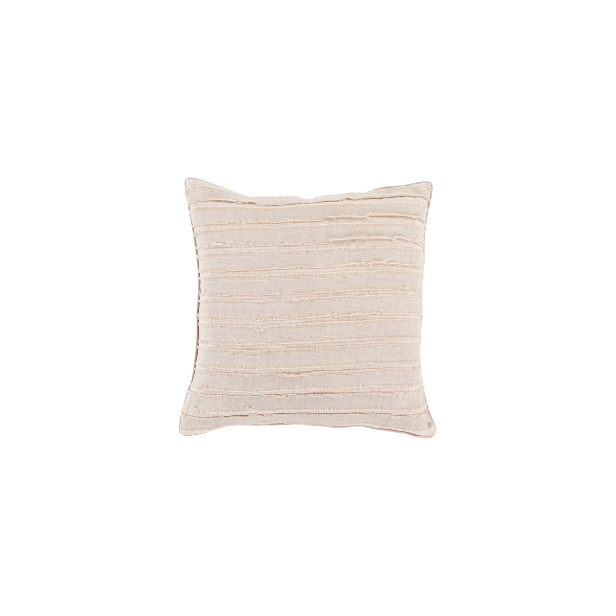 WO005-2222P Willow Throw Pillow - Taupe & Taupe - 22 x 22 x 5 in.