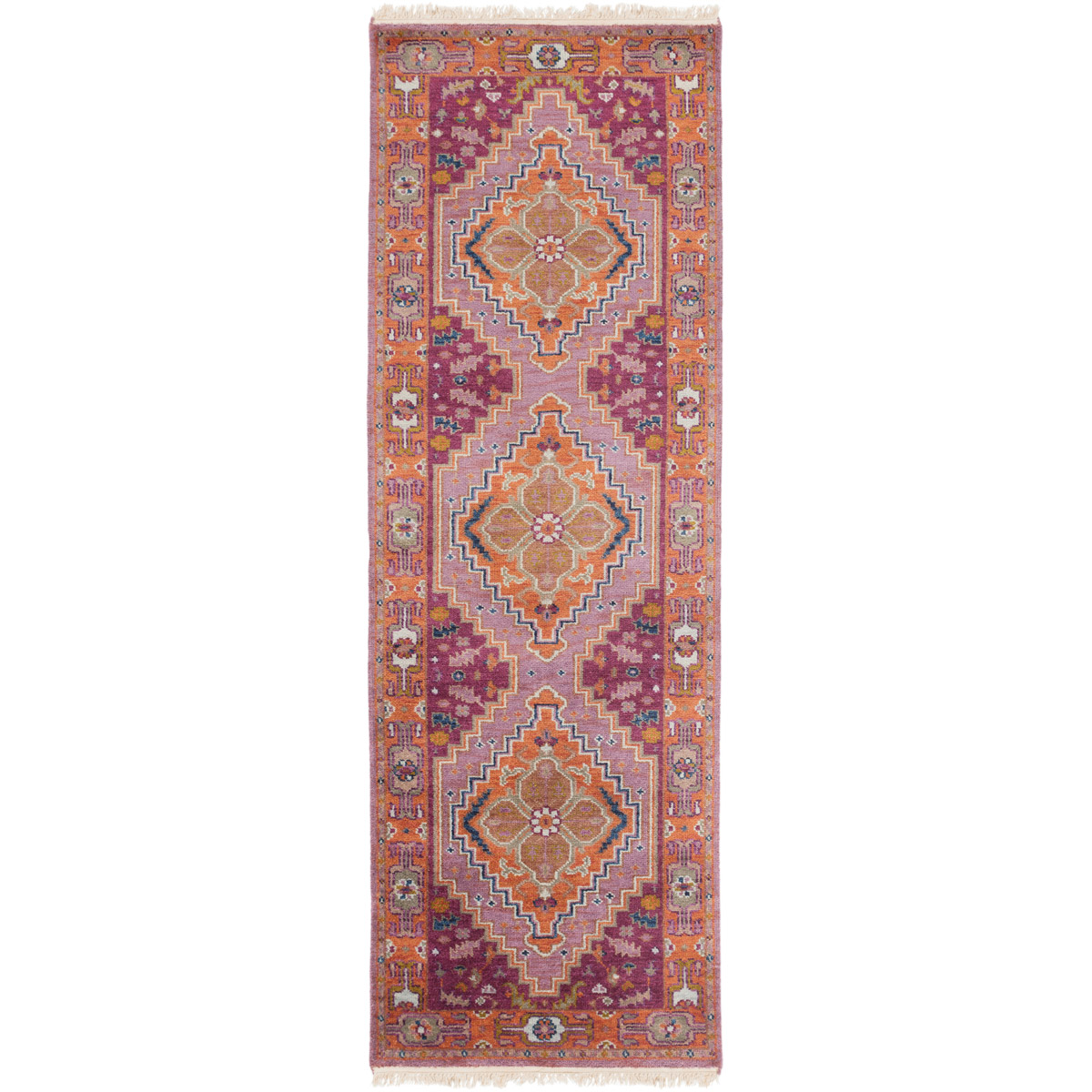 Surya ZEU7820-268 Zeus 96 X 30 inch Plum Rug in 2.5 x 8, Runner