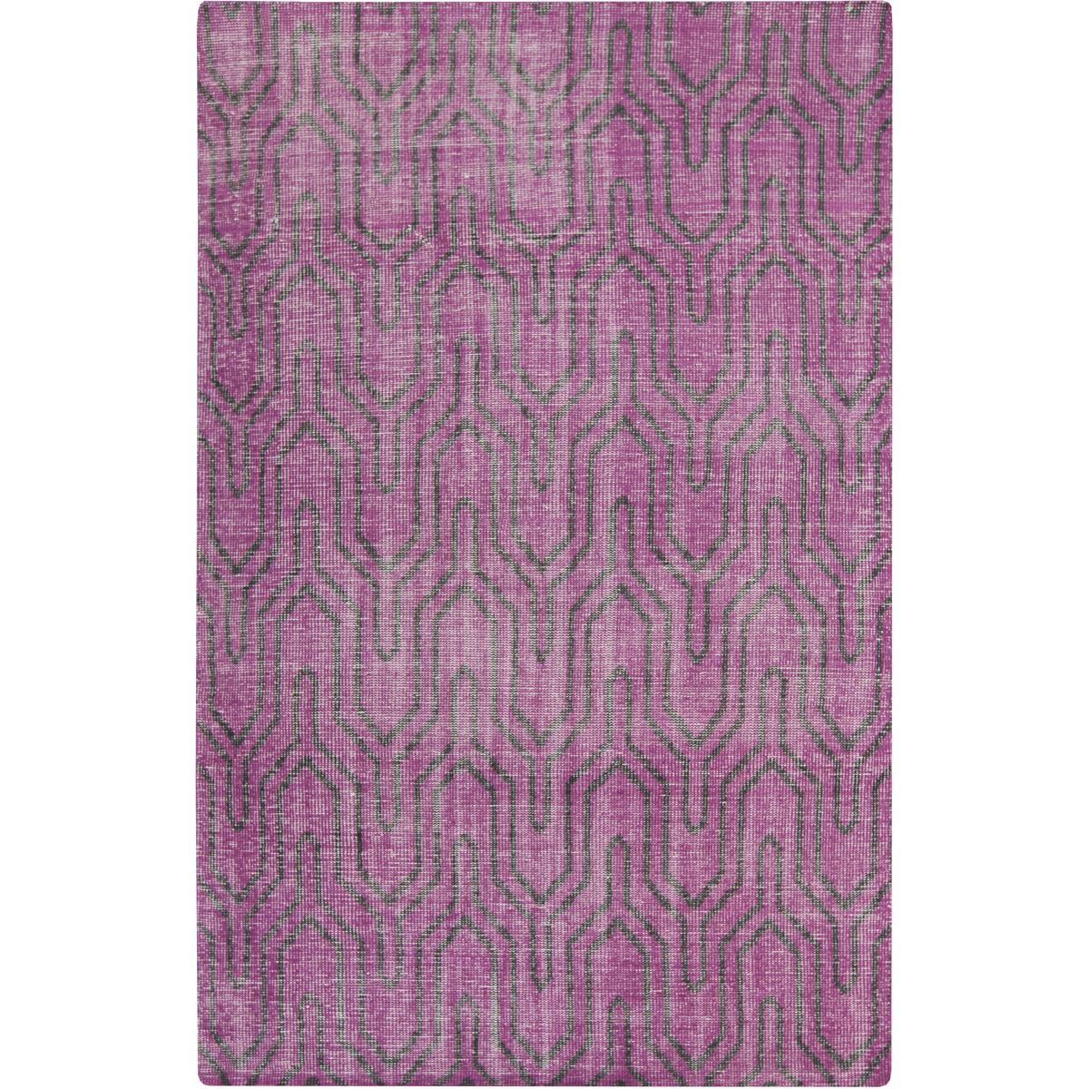 Surya ZHA4018-3656 Zahra 66 X 42 inch Bright Purple, Black Rug