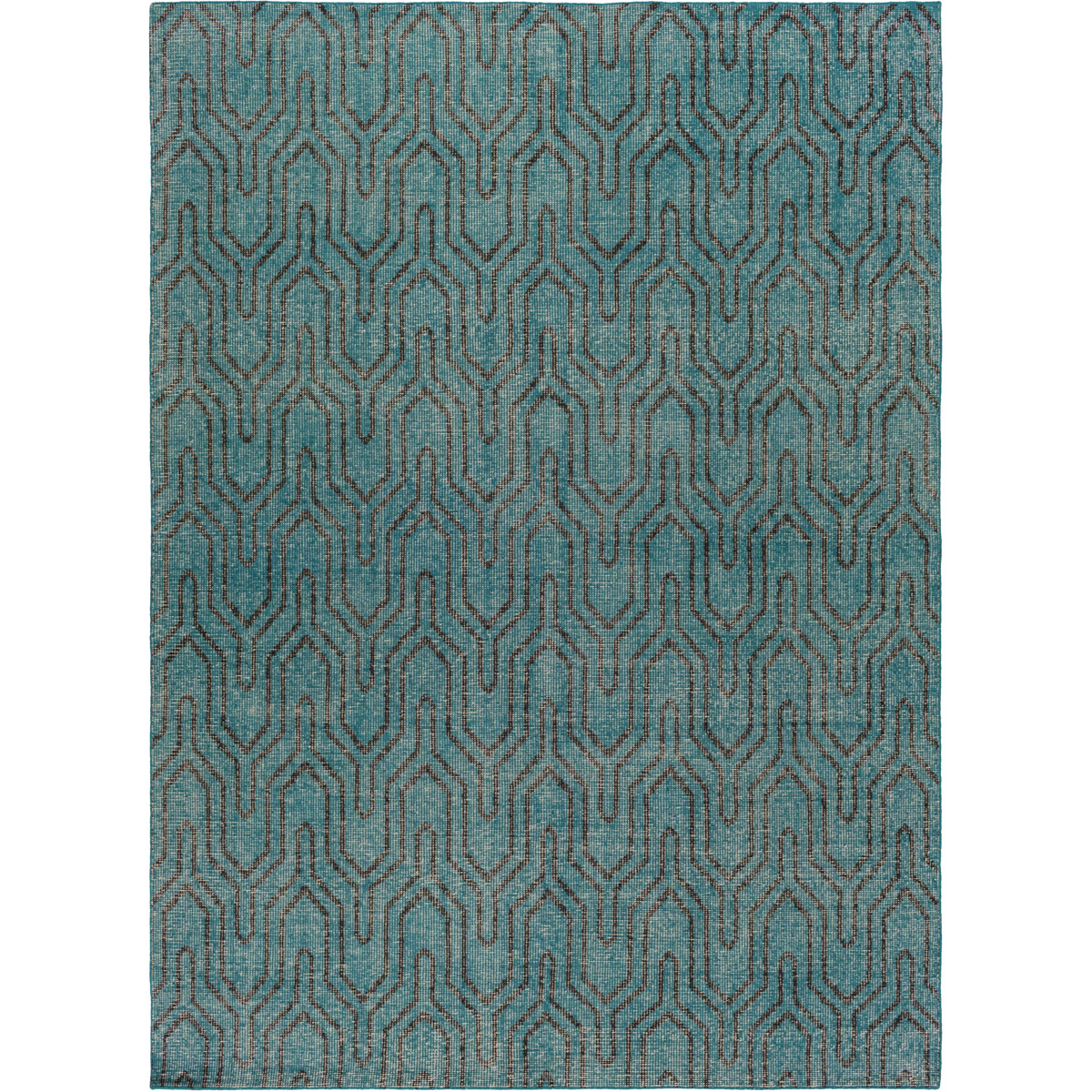 Surya ZHA4021-3656 Zahra 66 X 42 inch Emerald, Black Rug