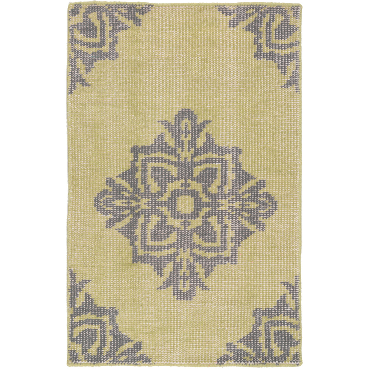 Surya ZHA4024-3656 Zahra 66 X 42 inch Green and Black Area Rug, Wool