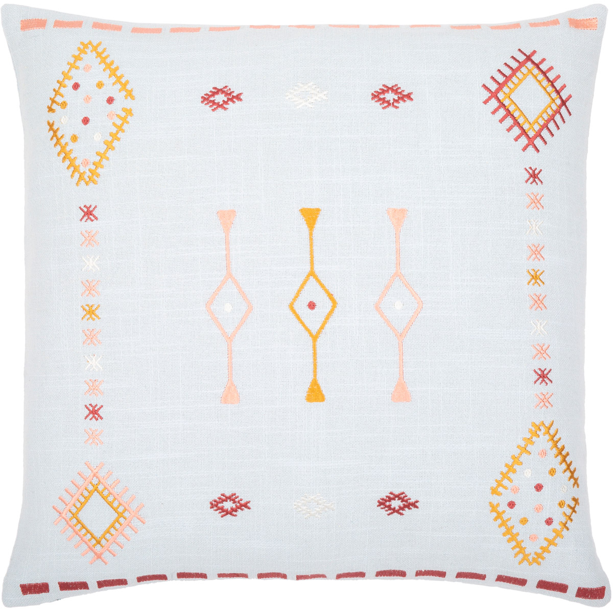 ZIN002-2020P 20 x 20 in. Zina ZIN-002 Pillow Cover with Polyester Insert, Multi Color